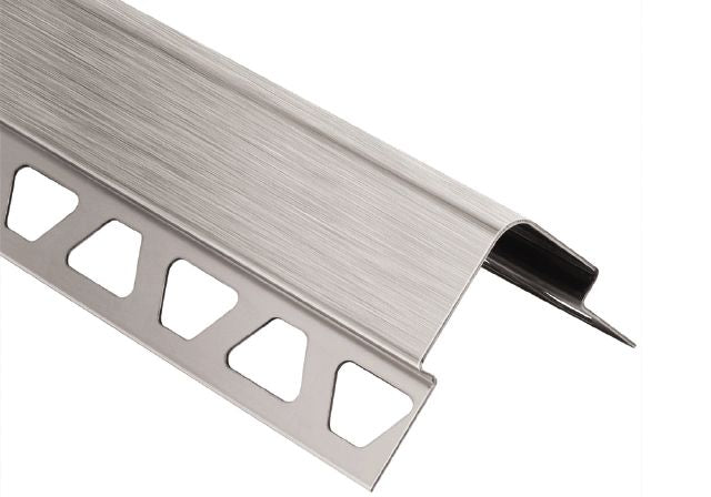 Eck K Metal Corner Tile Edging Trim - Stainless Steel V2A