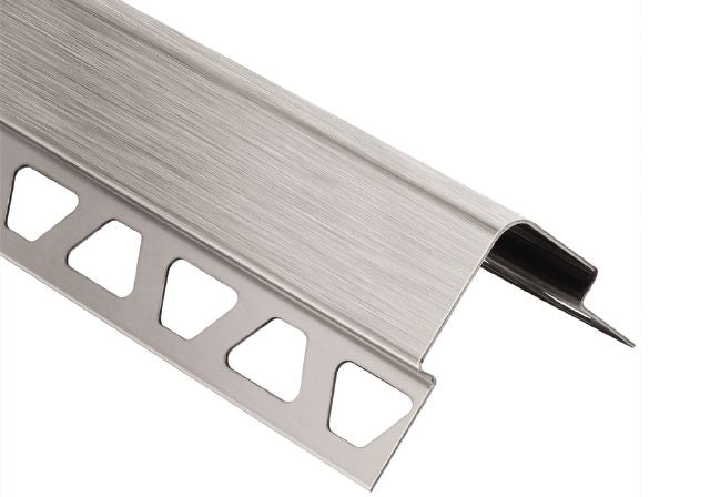 Schluter Systems Eck E Brushed Stainless Steel V2A Metal Corner