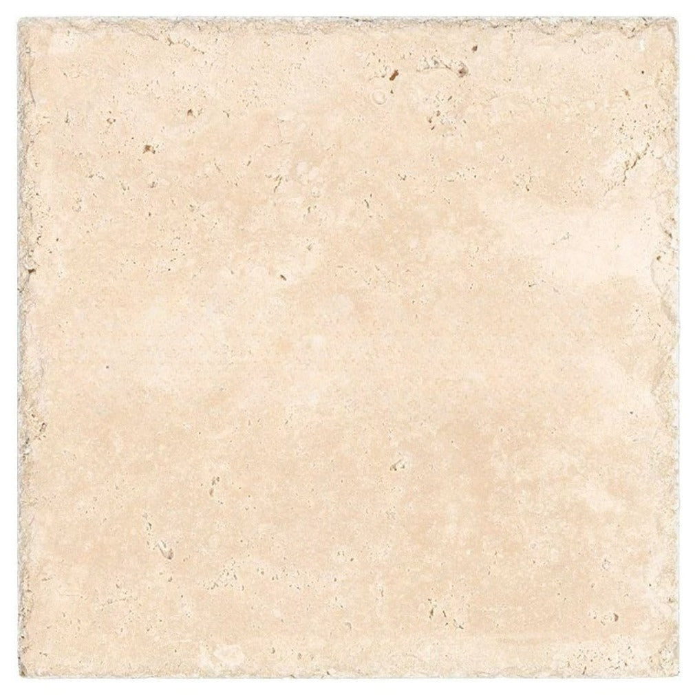 Ivory Cross Cut Travertine Versailles Pattern - Chiseled & Brushed