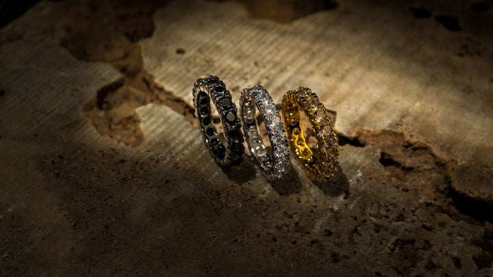 Hip Hop Gold, Black Gold, White Gold Plated Iced Out Rings - Niv's Bling
