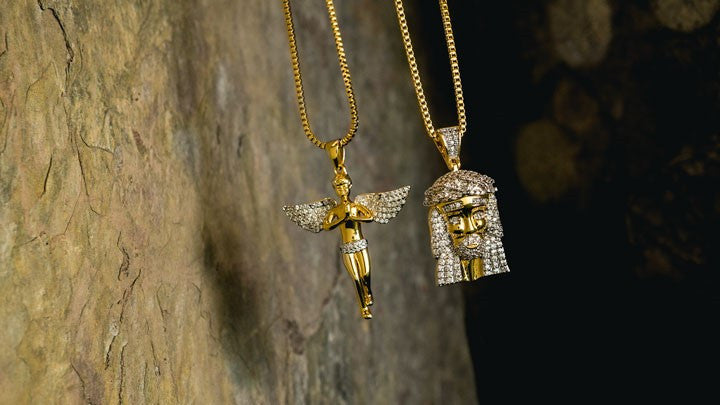 Hip Hop Gold Plated Iced Out Pendants - Niv's Bling