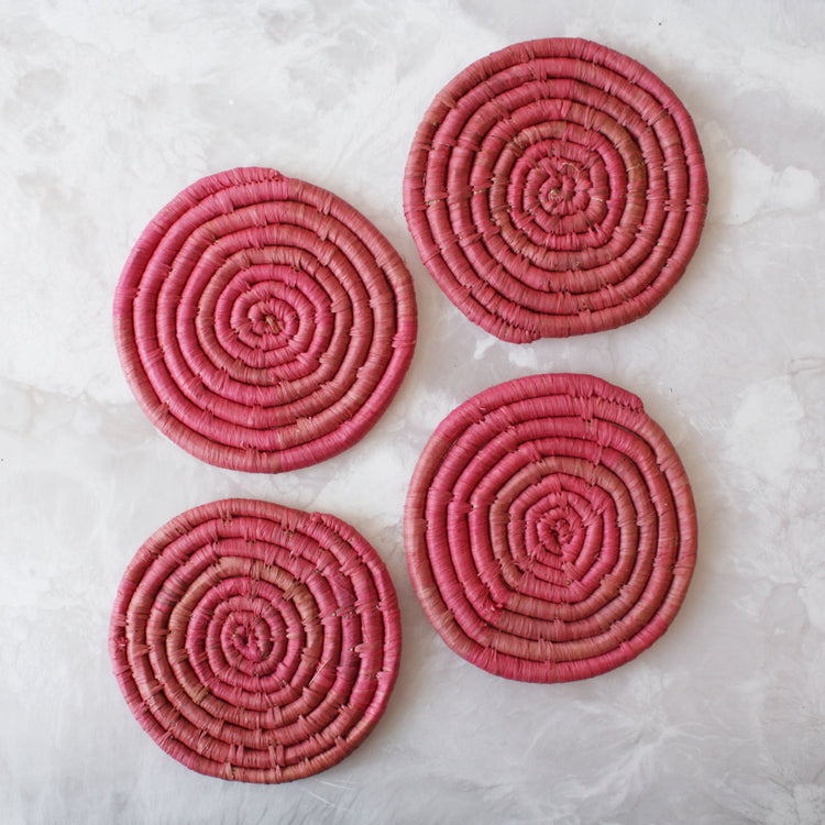 Blanca Raffia Coasters