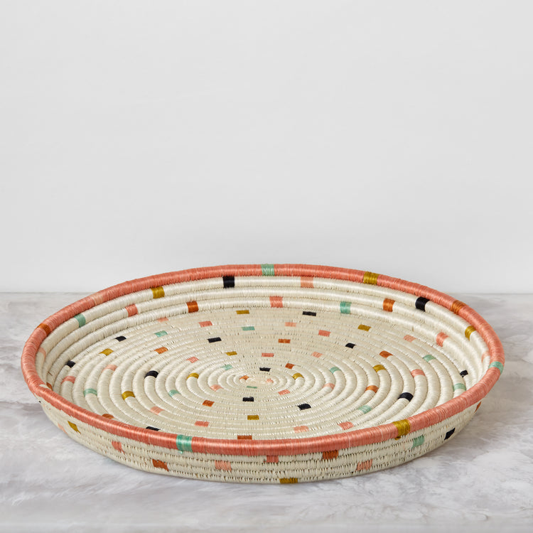 Dotted Peach Tray