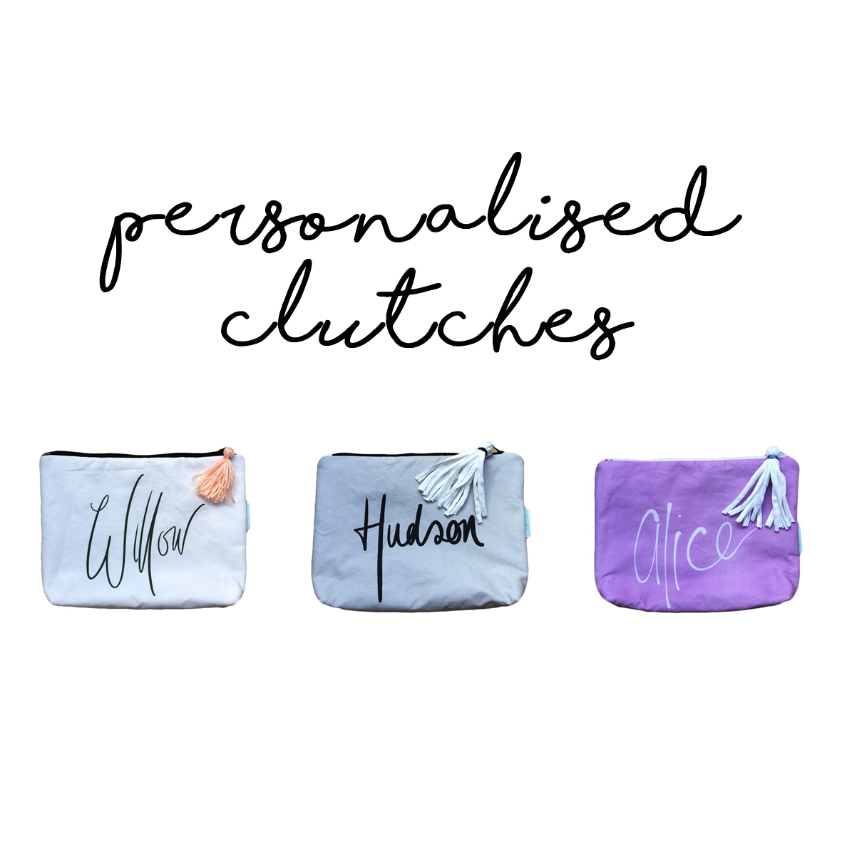 personalised clutches