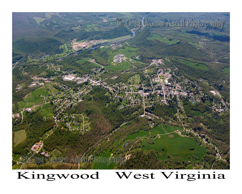 Aerial Photo of Kingwood, West Virginia America from the Sky