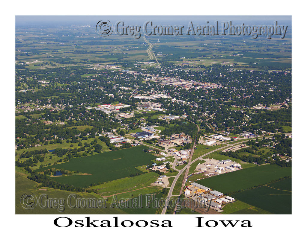 Aerial Photo of Oskaloosa Iowa – America from the Sky