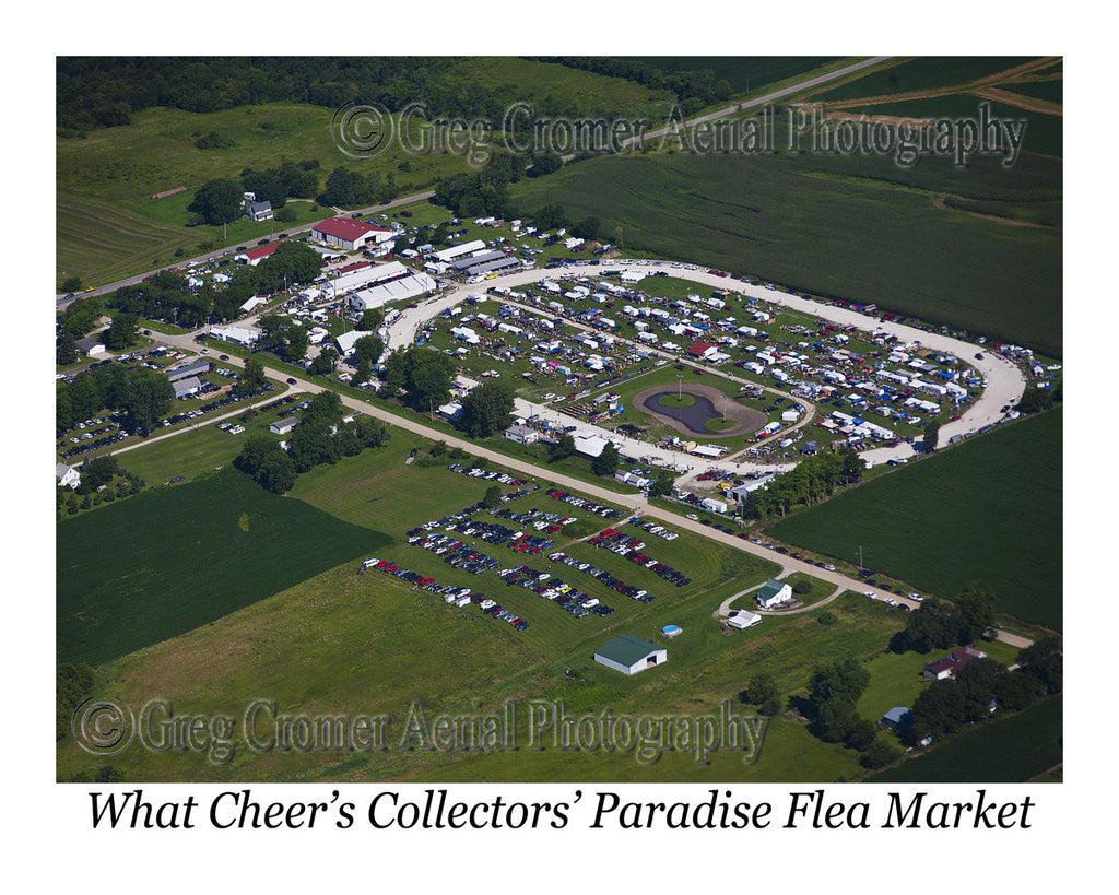 Aerial Photo of Collector's Paradise Flea Market What Cheer Iowa
