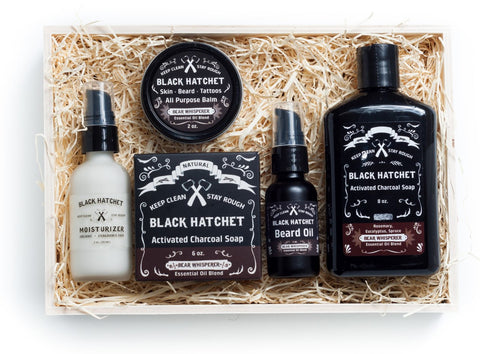 Latika Soaps Black Hatchet Deluxe Gift Set for Men