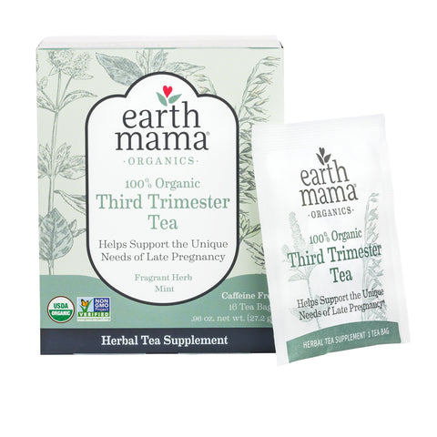 Kiss cramps goodbye with the Third Trimester Tea from Earth Mama