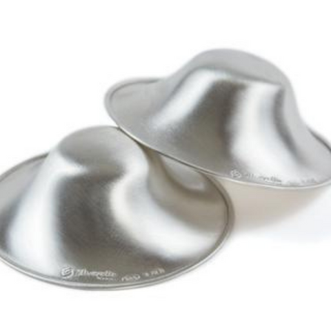 Say goodbye to sore cracked nipples in one simple step, the Silverette Nipple Cups.