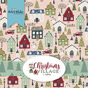 Christmas Village - Trees Pink by Katherine Lenius – Happy Little Stitch  Shop
