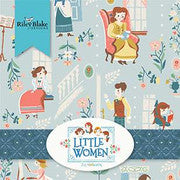 Little Women Main C11870 Green - Riley Blake Designs - Louisa May Alcott Jo  Meg Beth Amy Laurie Vignettes - Quilting Cotton Fabric