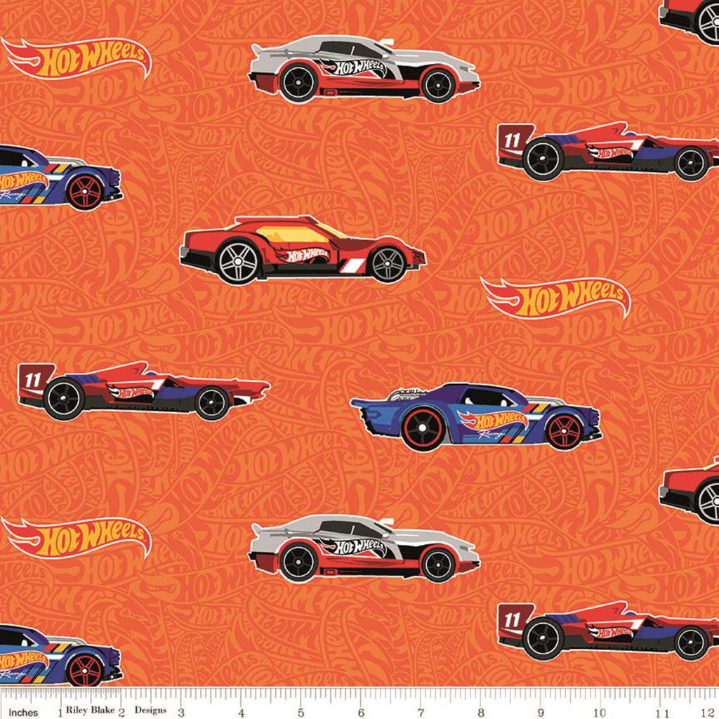 Hot Wheels Main Orange - Riley Blake Designs - Die-Cast Toy Cars Orang –  Cute Little Fabric Shop