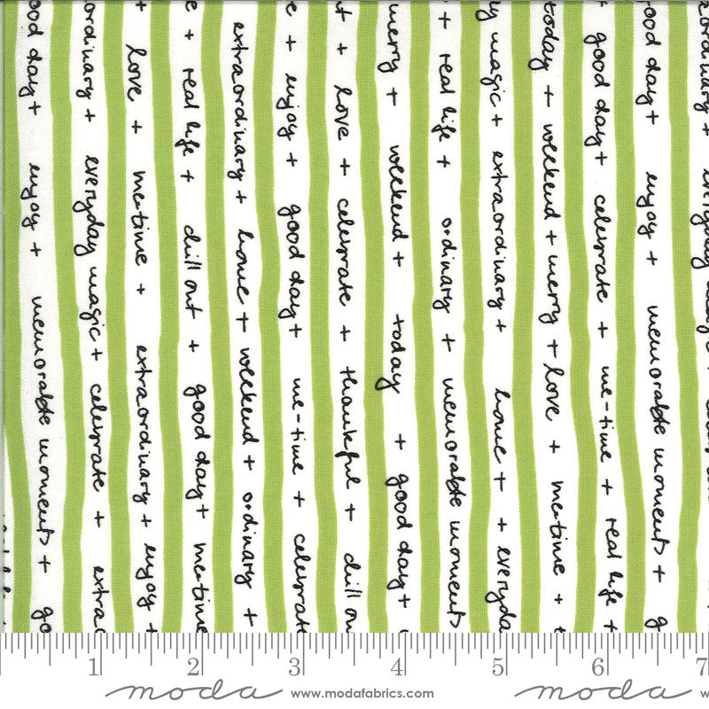 Quotation Quotes 1732 Pistachio - Moda Fabrics - Green Cream Quotation – Cute Fabric Shop