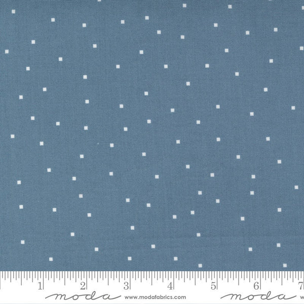 SALE Meander Tiny Square Dot 24586 Indigo - Moda Fabrics - Squares Blu ...