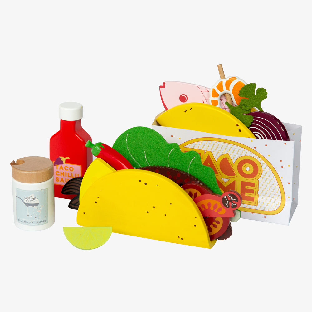 Australian Gifts and Souvenirs Wood Toy Taco Wooden Food ...