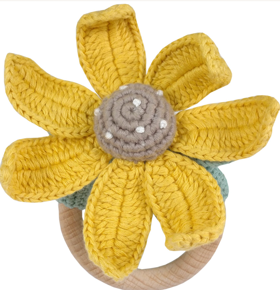 Albetta  Sun Flower Ring Rattle