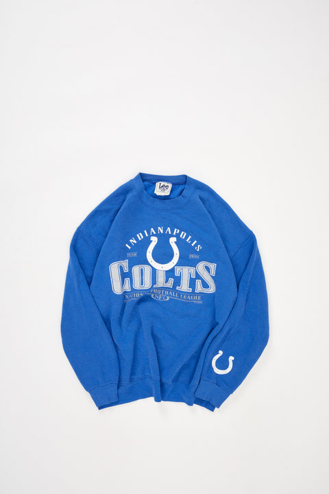 Antigua Indianapolis Colts Blue Action Long Sleeve Hoodie, Blue, 55% Cotton / 45% POLYESTER, Size S, Rally House