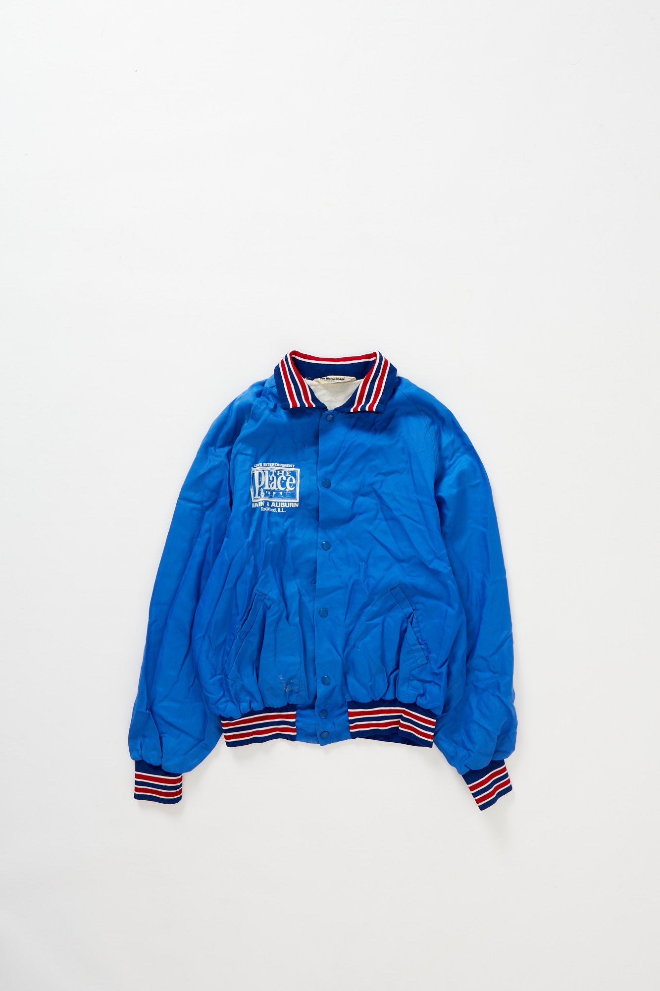 Image of 80's Rockfod Rugby satin jacket (L)