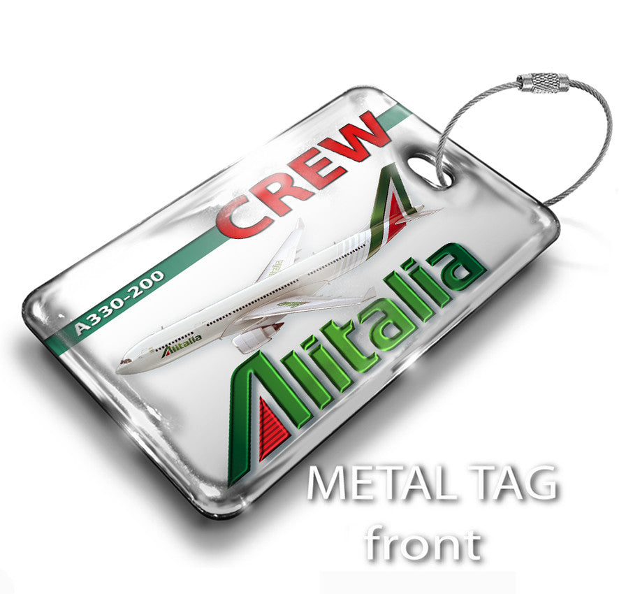 Alitalia A330-200 Landscape crew tag