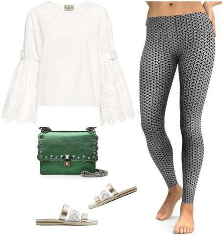 15 Ways to Make Black and White Leggings Work for You