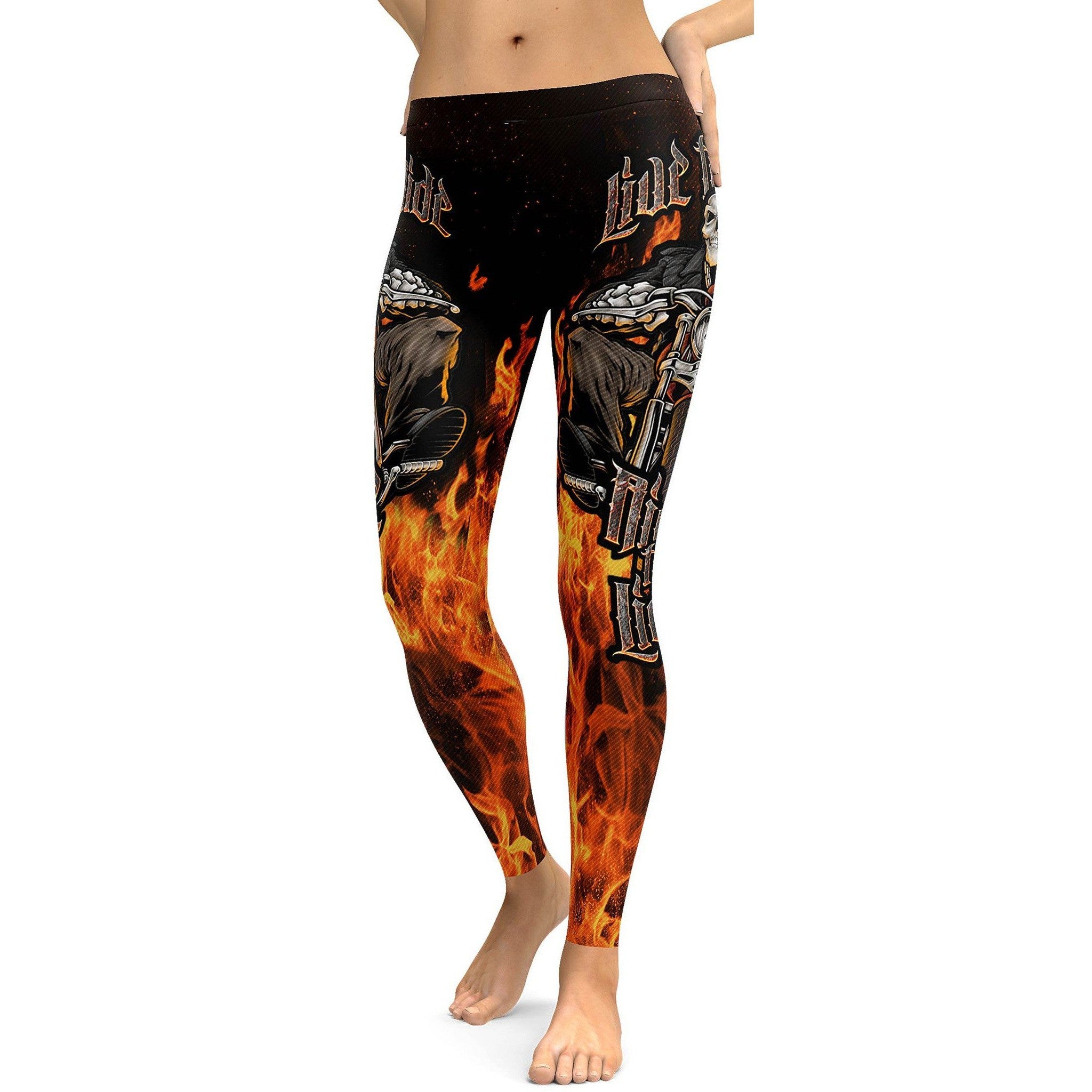 Live to Ride - Ride to Live Biker Leggings