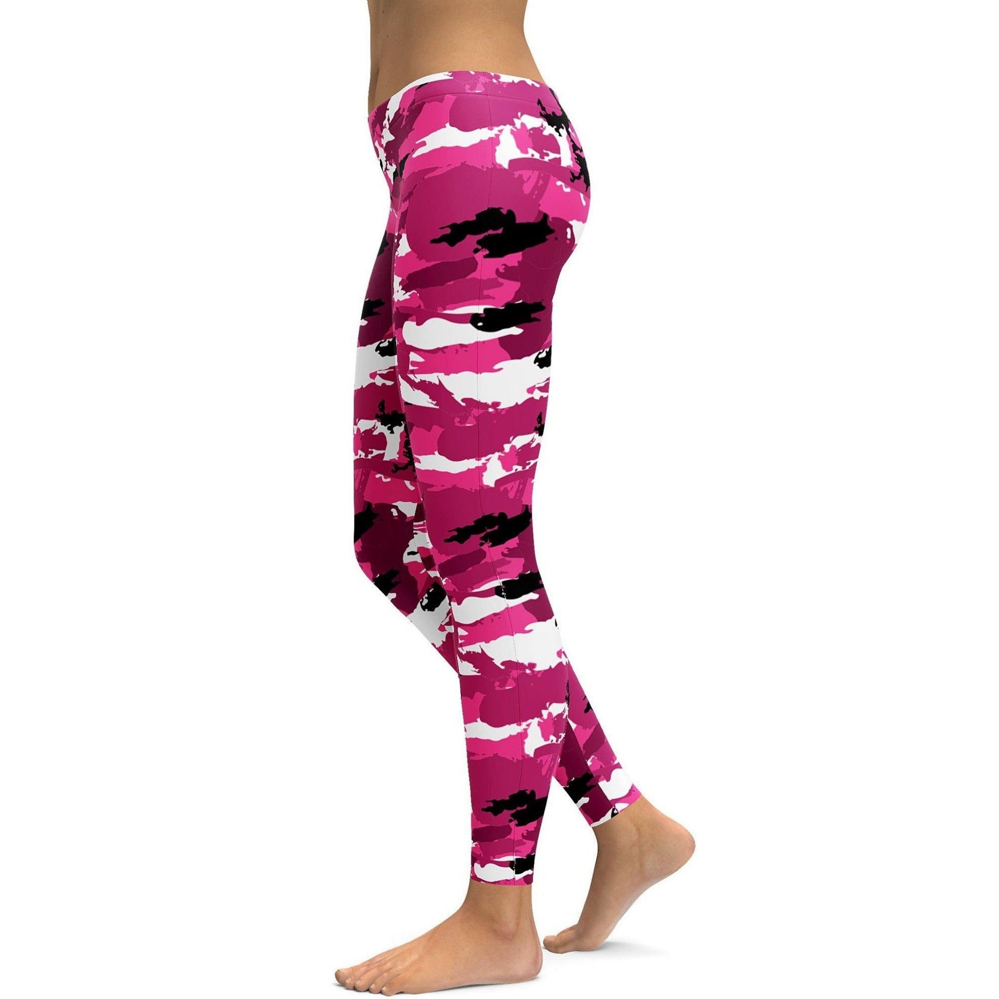 pink camouflage leggings
