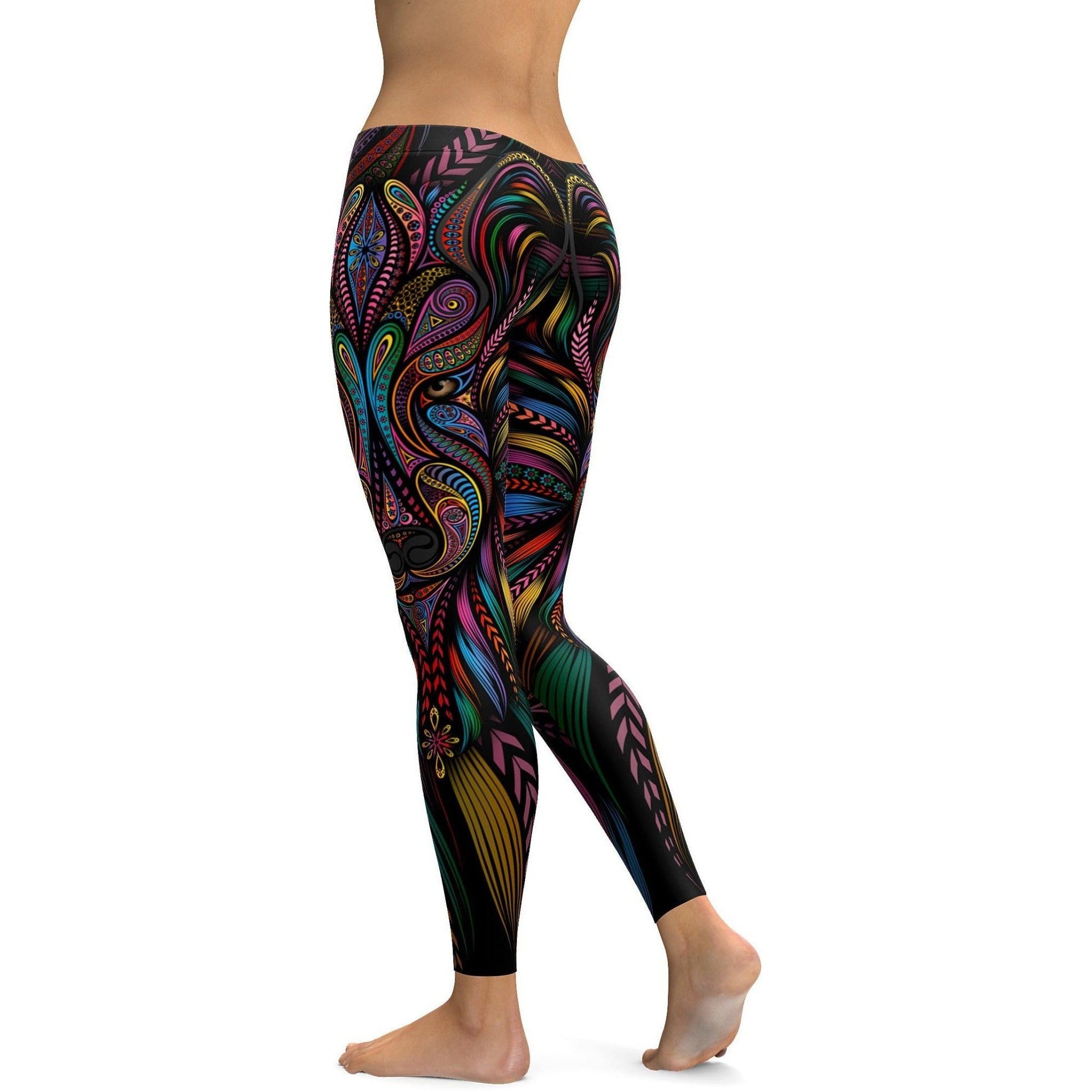 Colorful Wolf Leggings