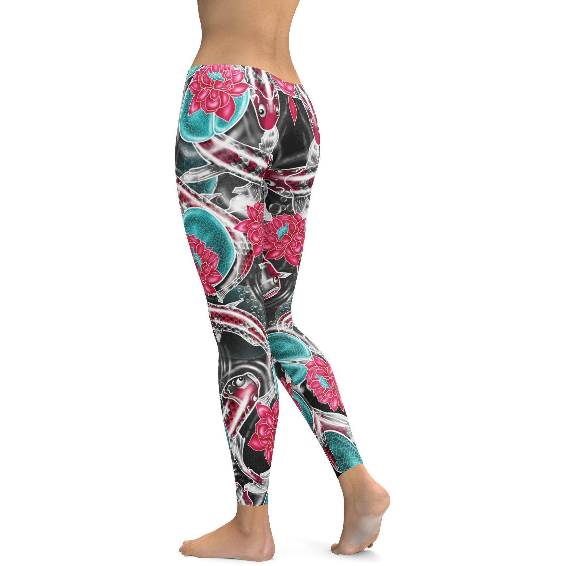 Colorful Koi Fish Leggings