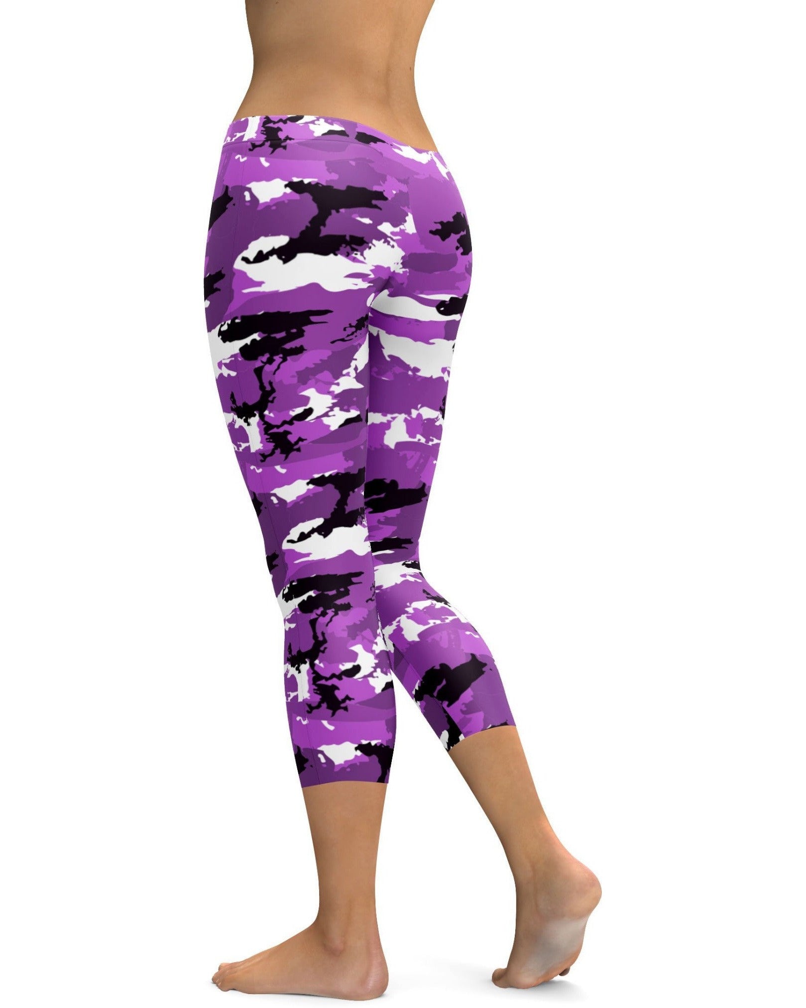 Purple Camo Capris