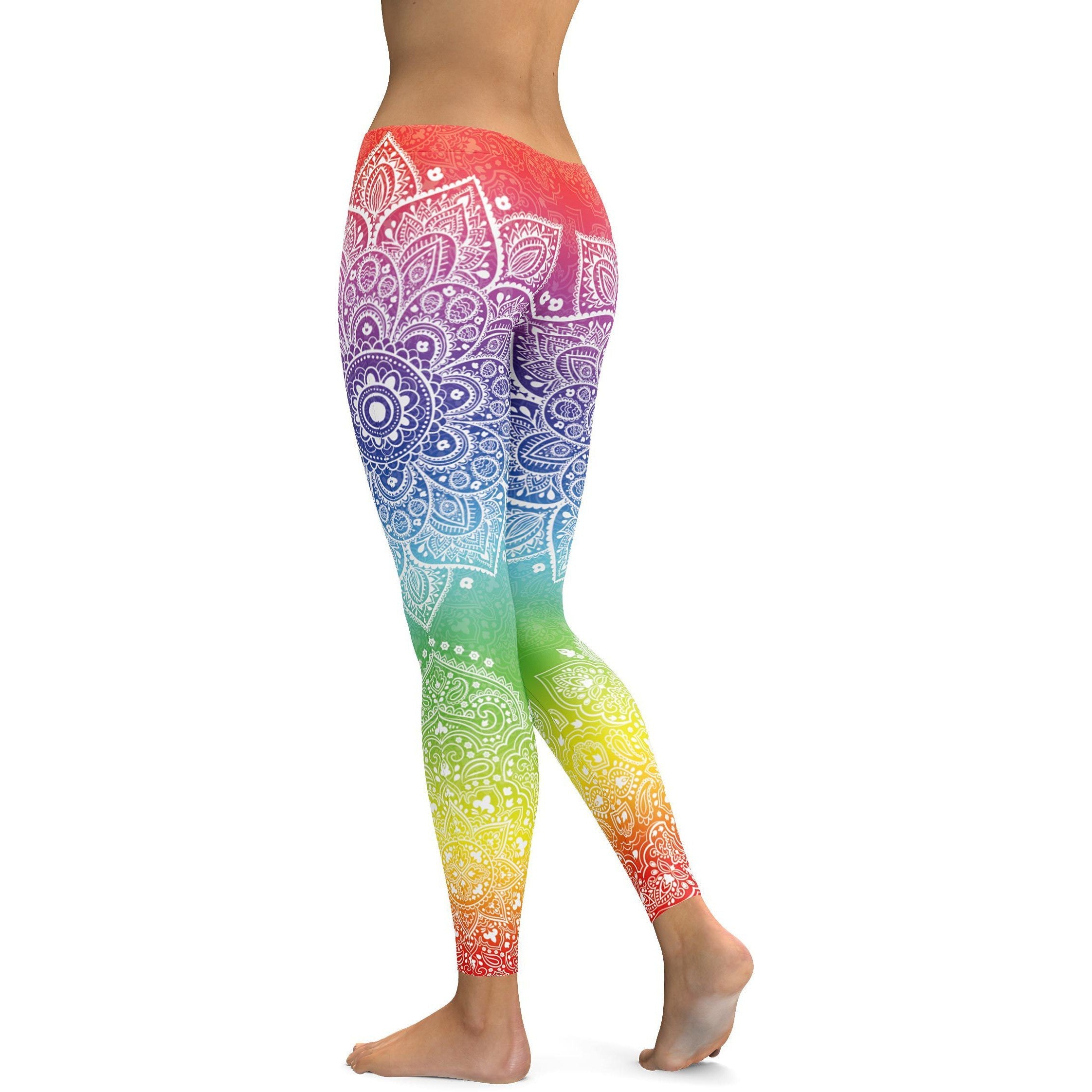 Rainbow Mandala Leggings