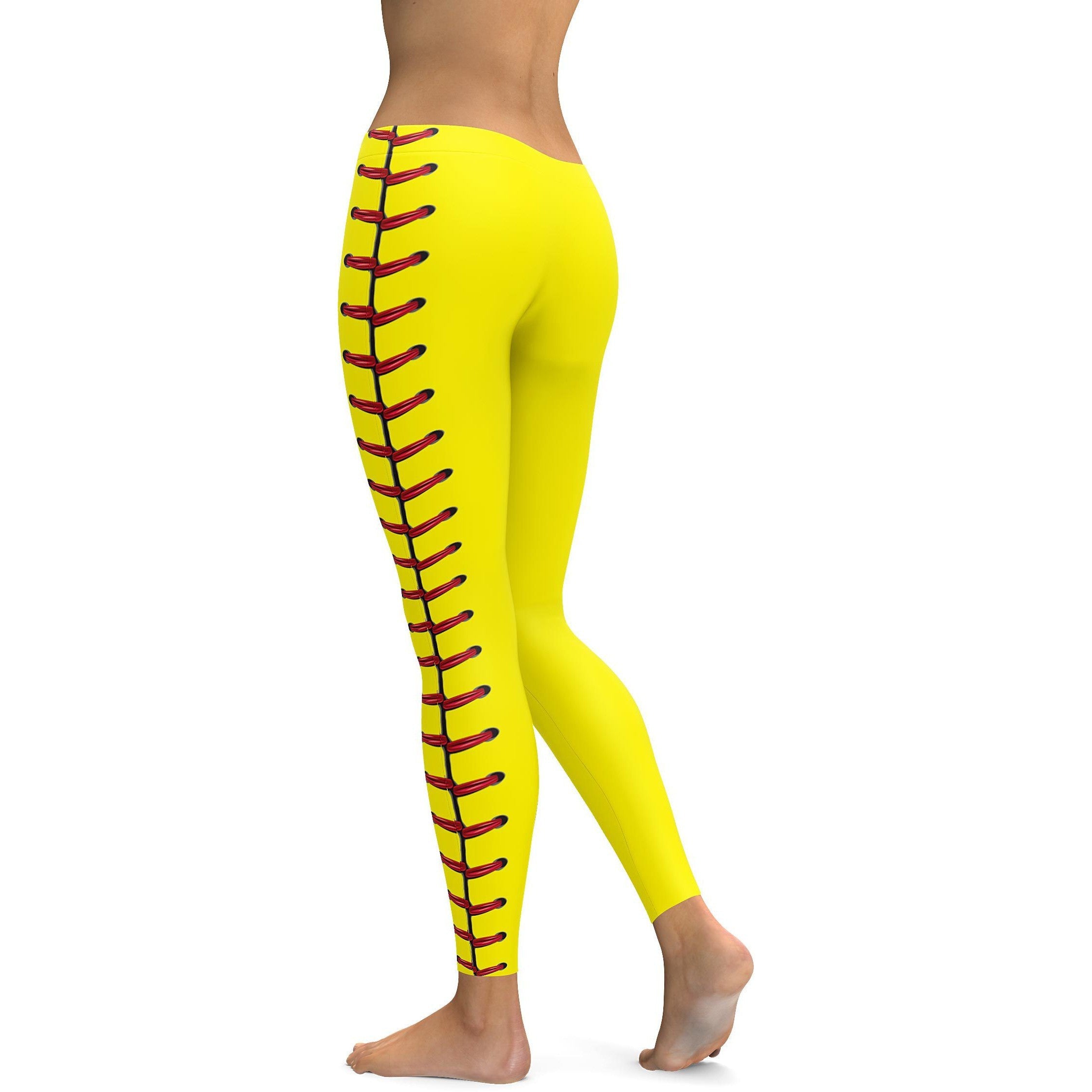 Softball Stitches Leggings