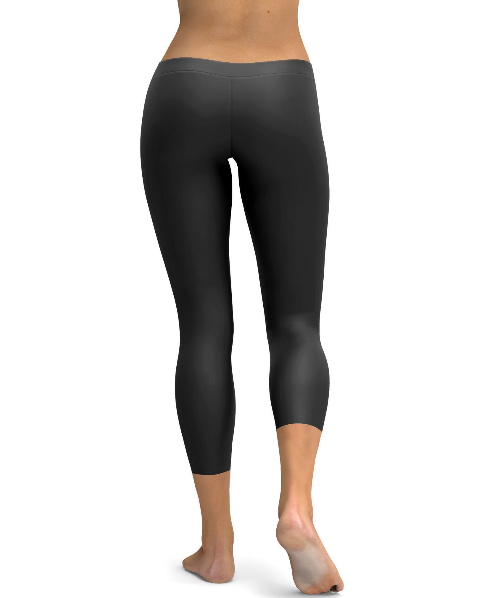 Solid Charcoal Grey Capris