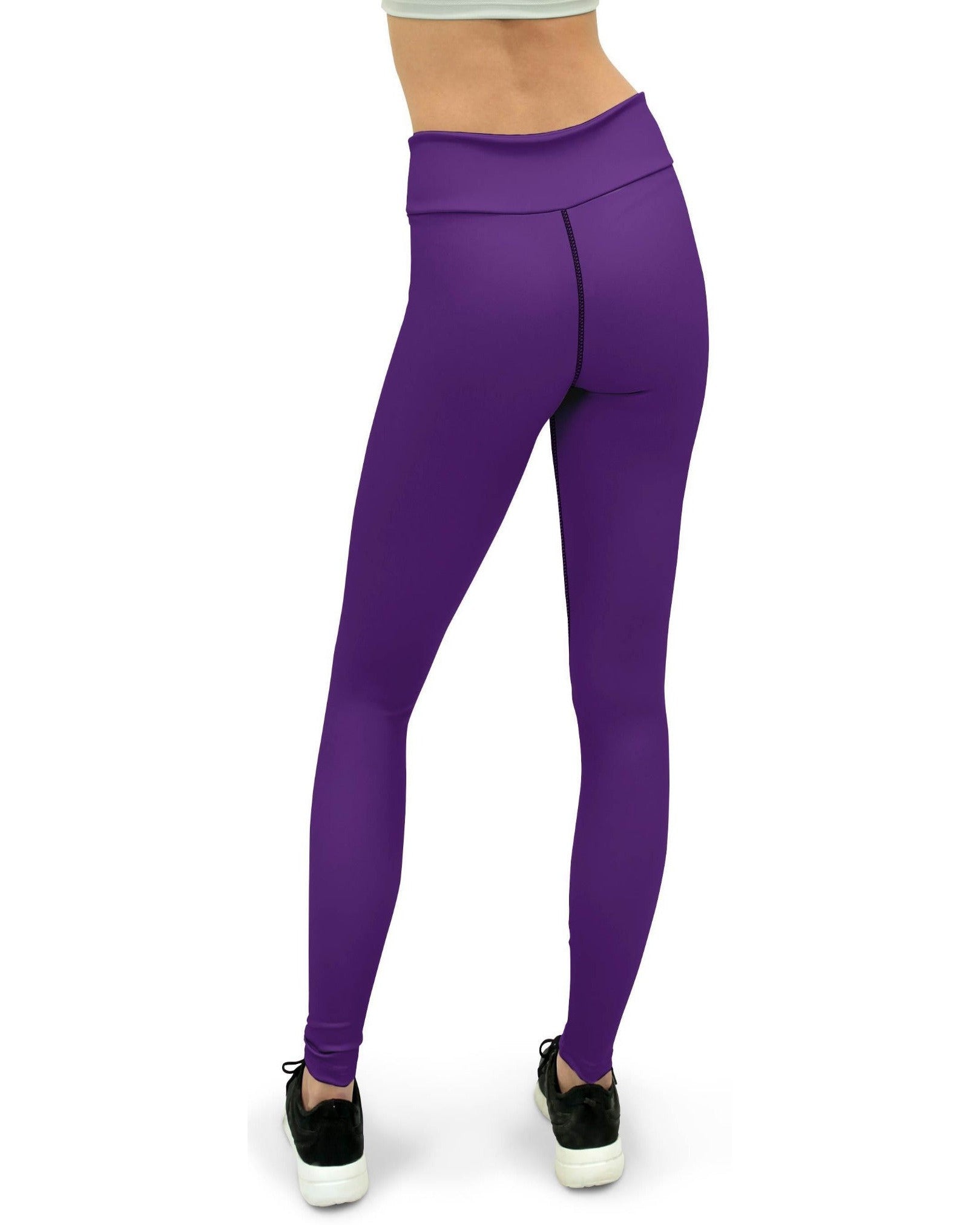 Solid Deep Purple Yoga Pants