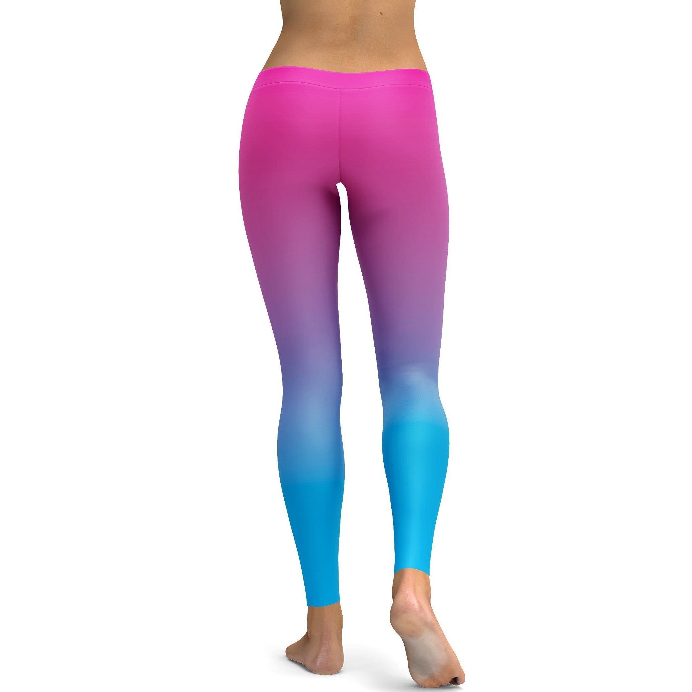 Ombre Pink to Blue Leggings