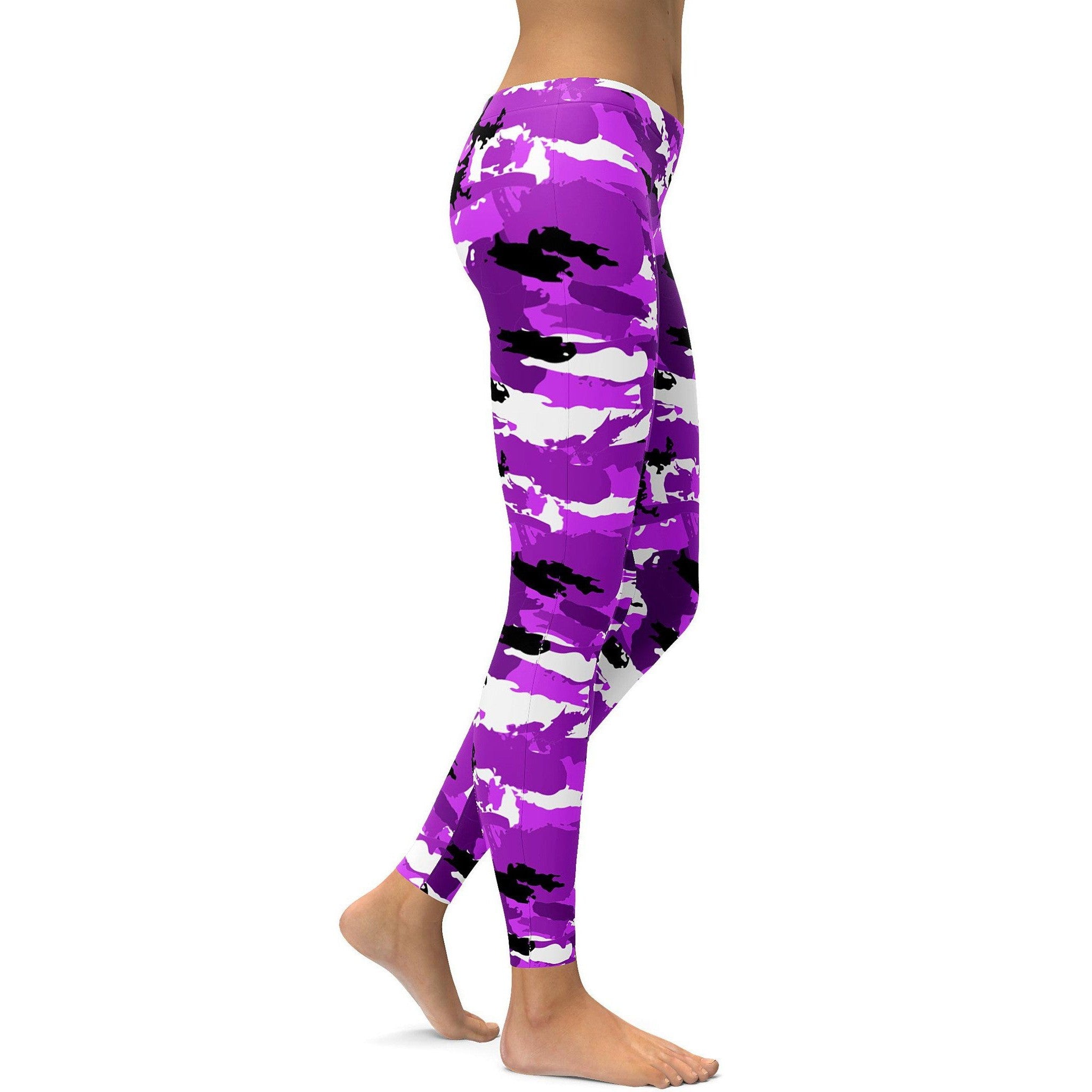 Purple Camo Leggings