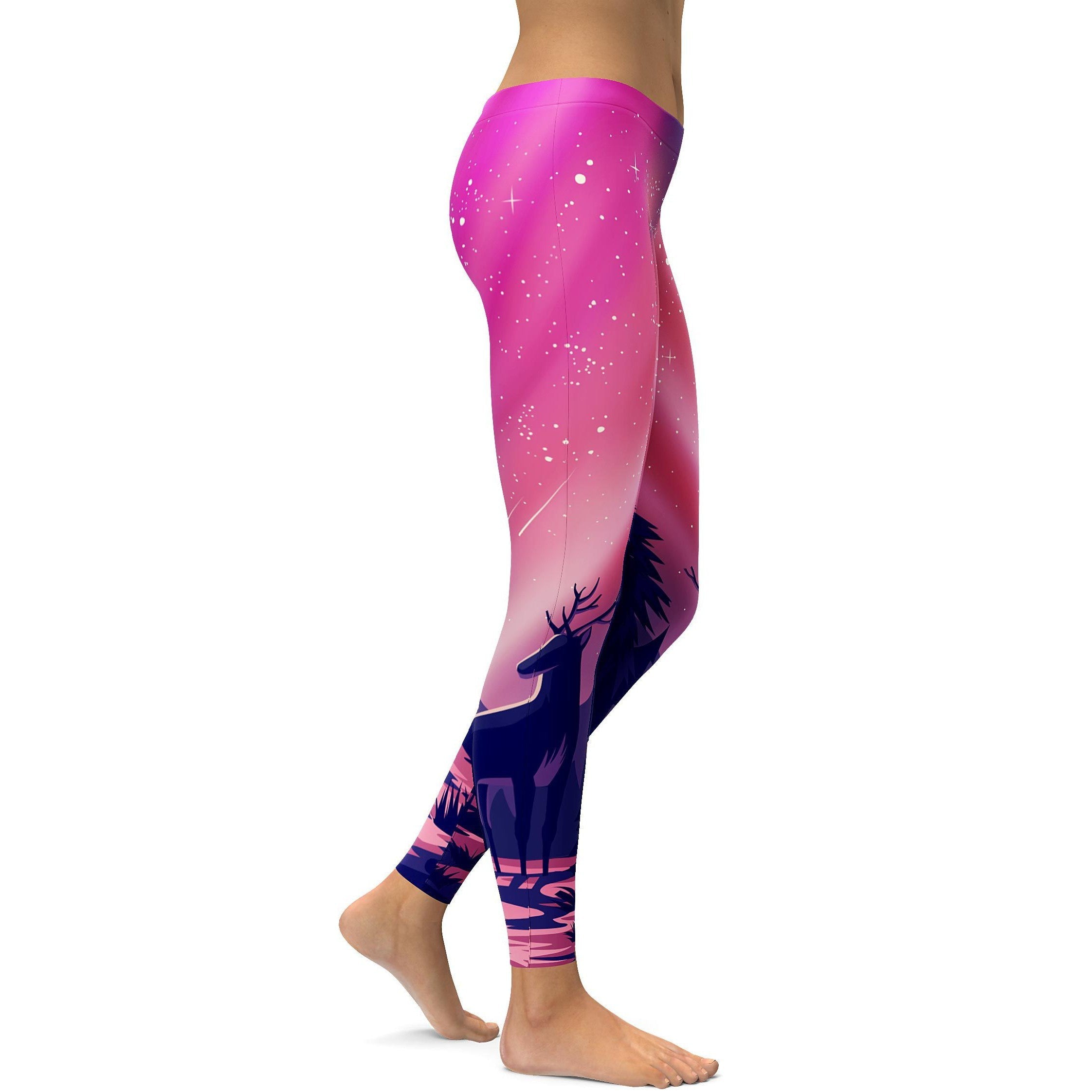 Pink Aurora - Northern Lights Leggings