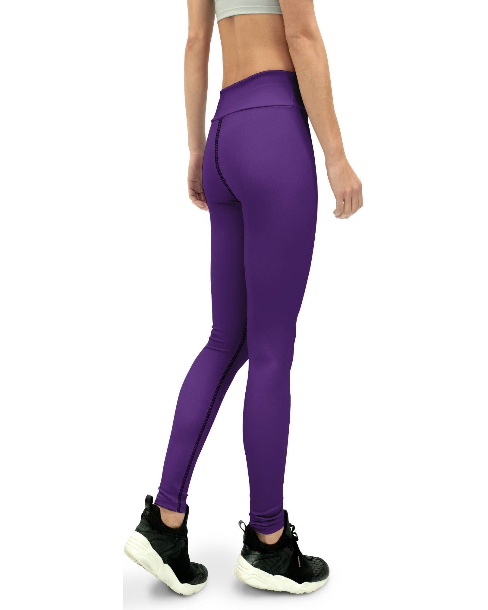 purple yoga pants