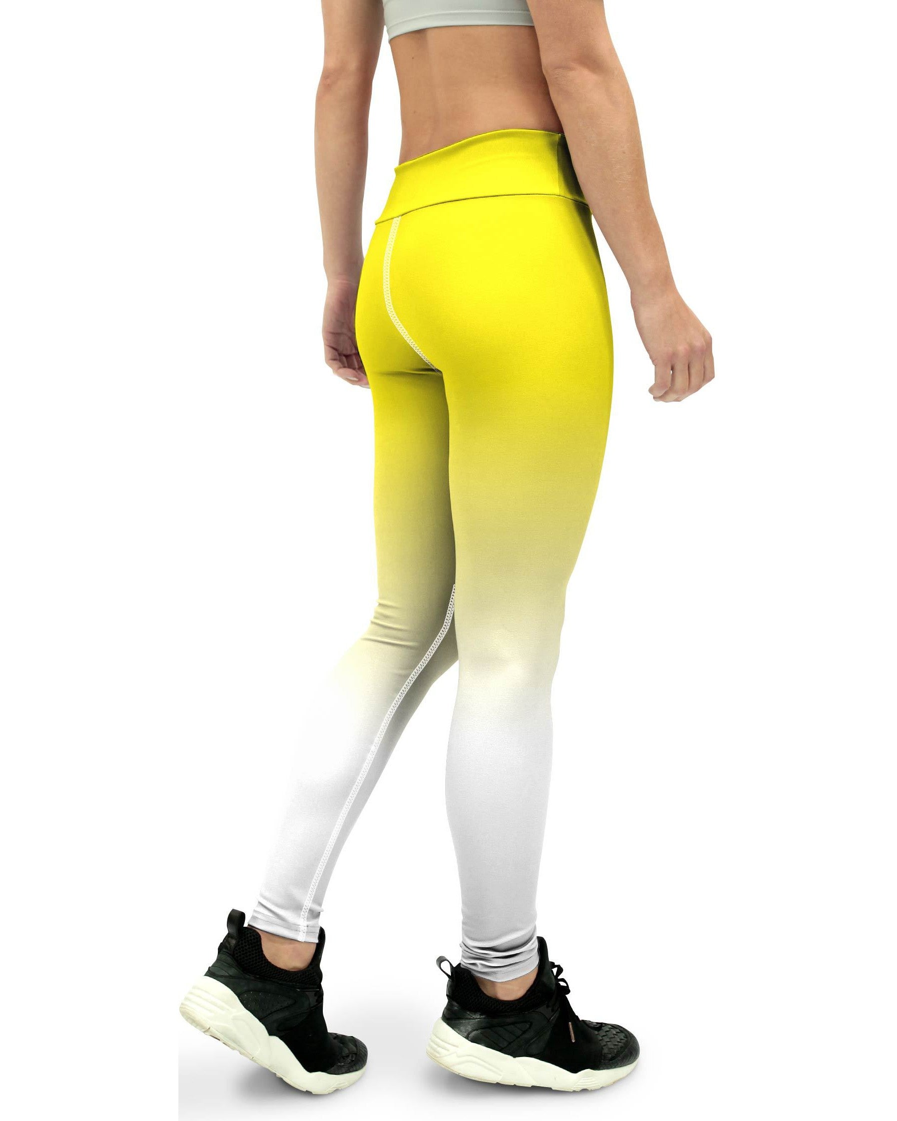 yellow yoga pants