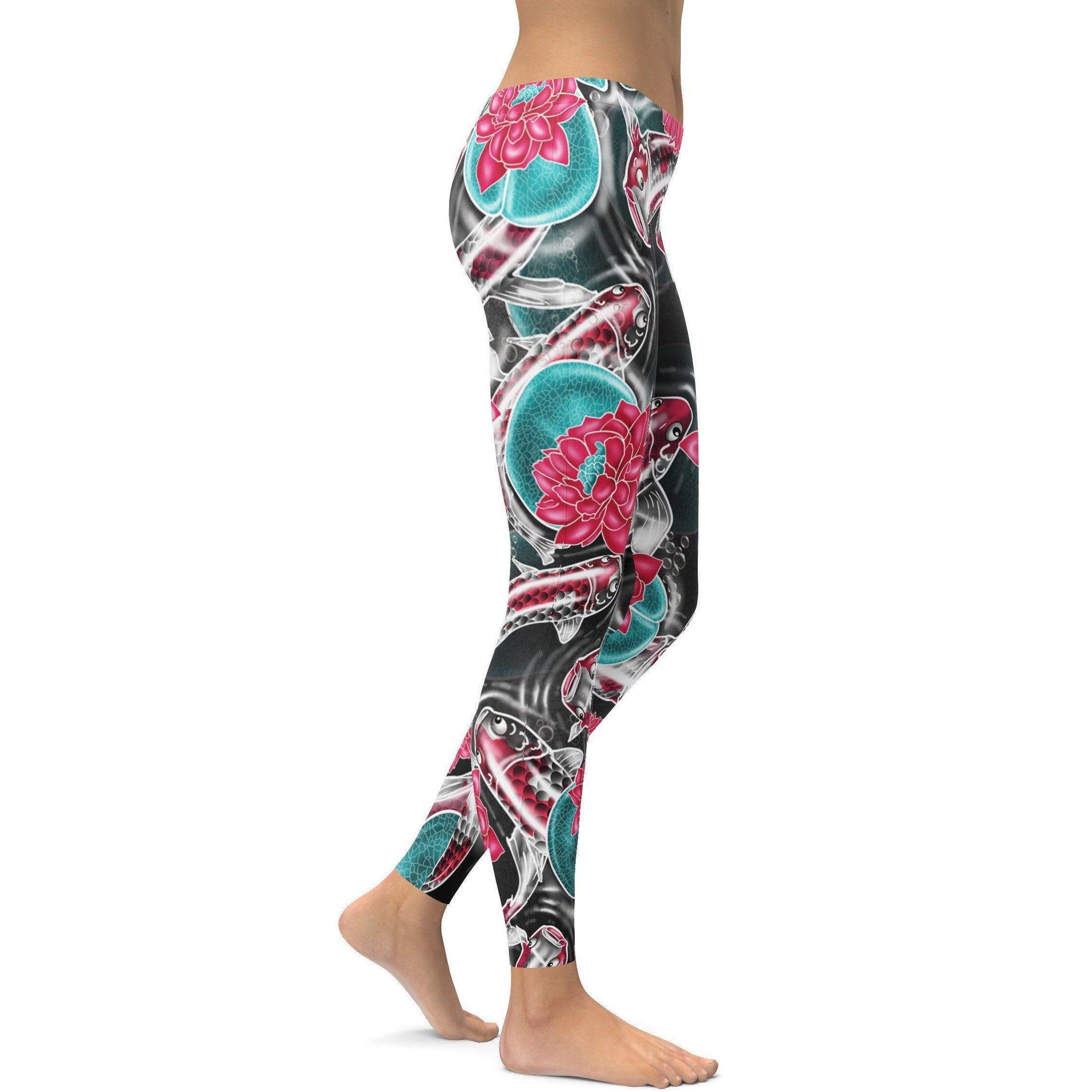 Colorful Koi Fish Leggings