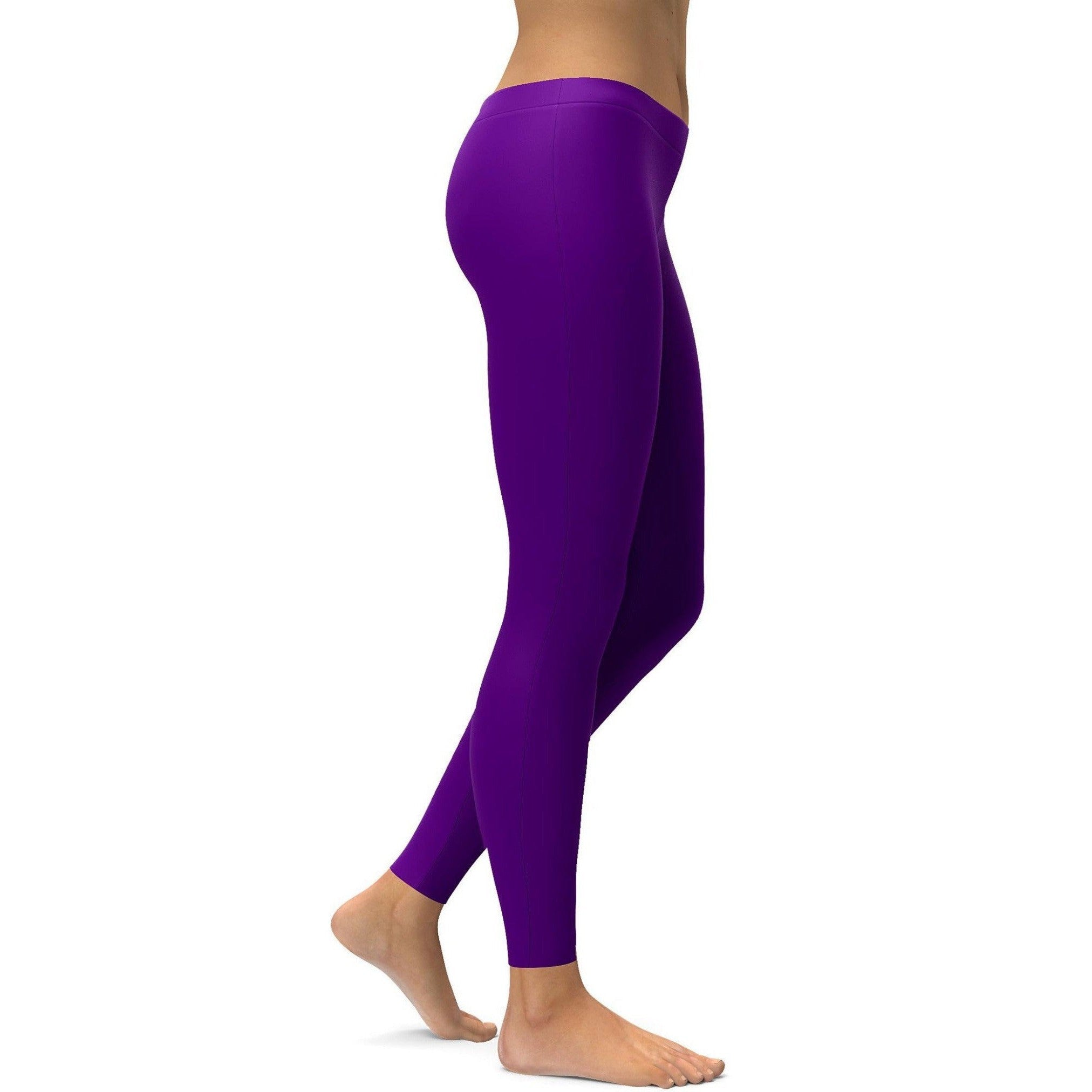 Solid Deep Purple Leggings