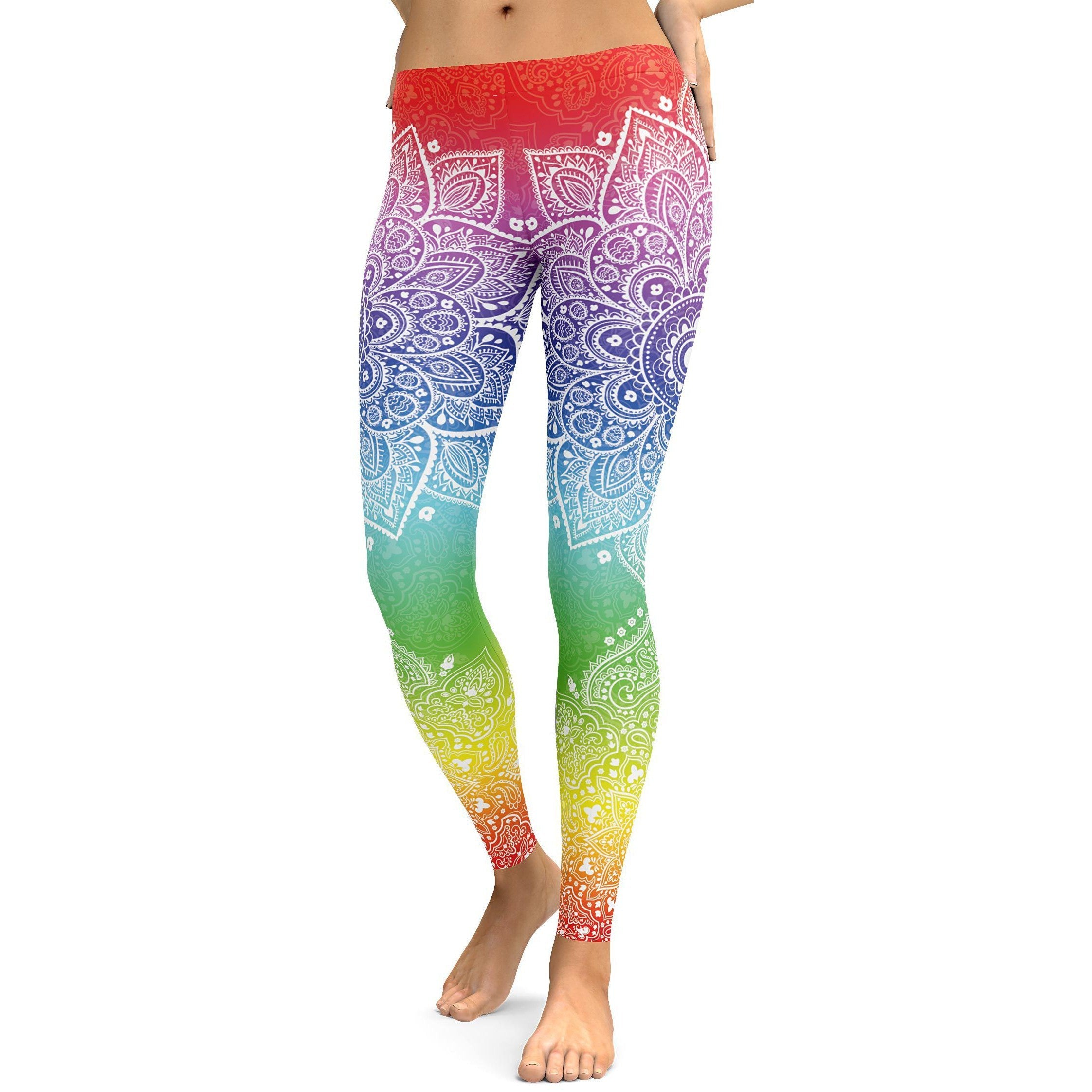 Rainbow Mandala Leggings