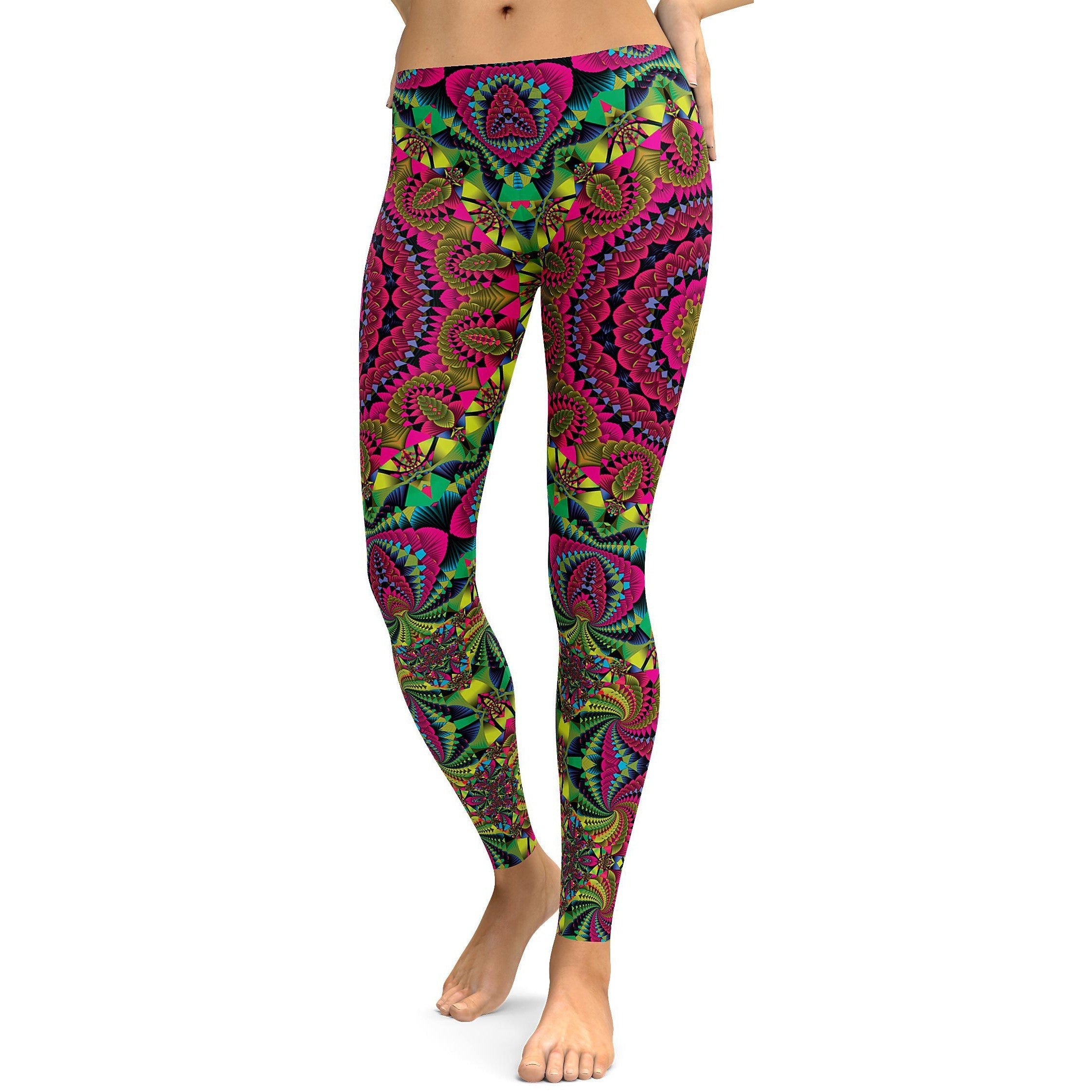 Pink Kaleidoscope Leggings