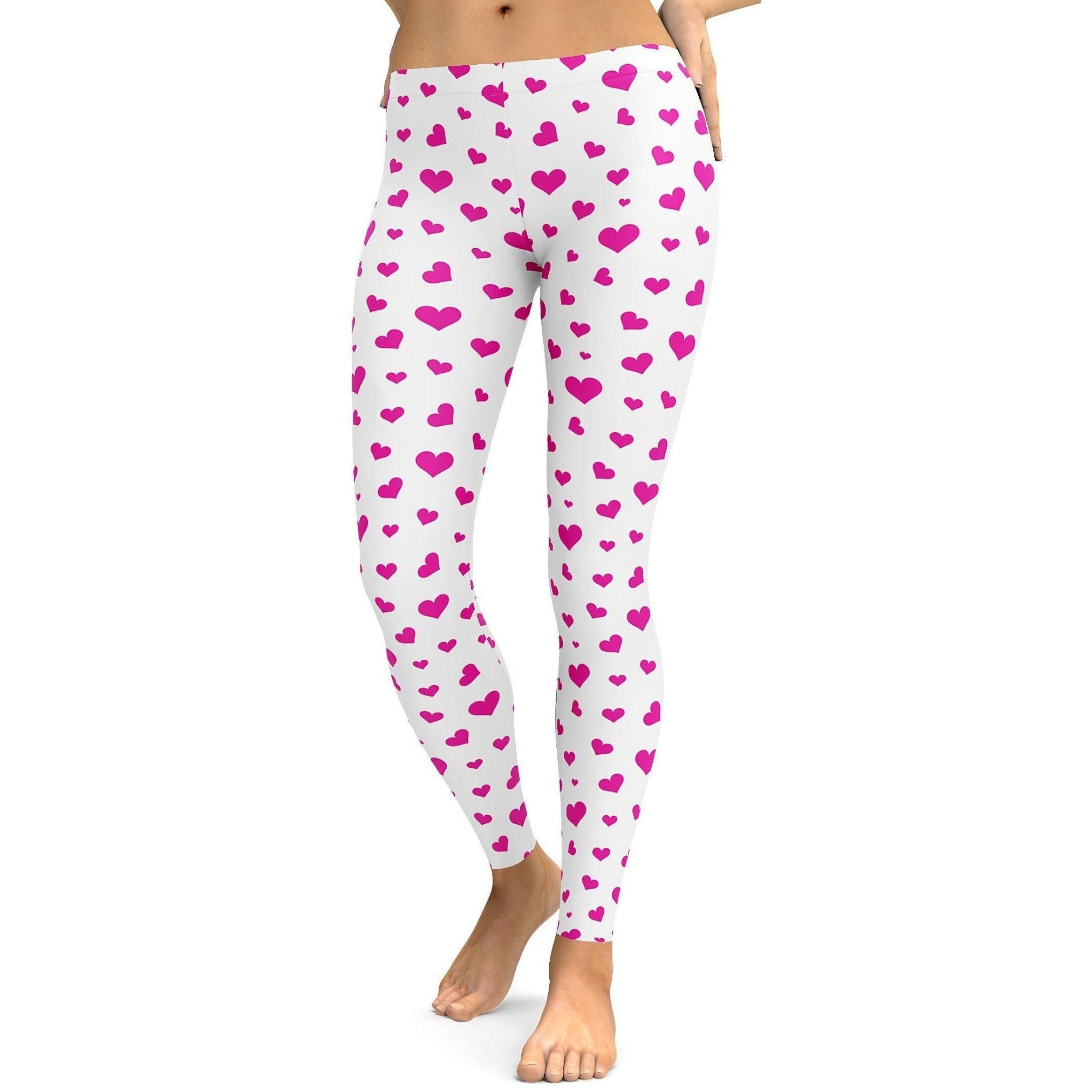 Pink Hearts Leggings