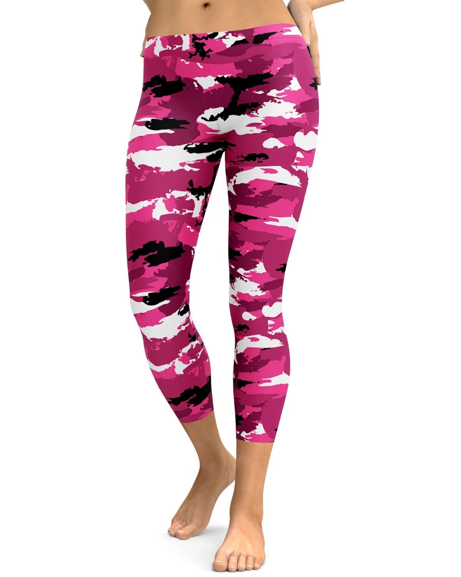 Pink Camo Capris