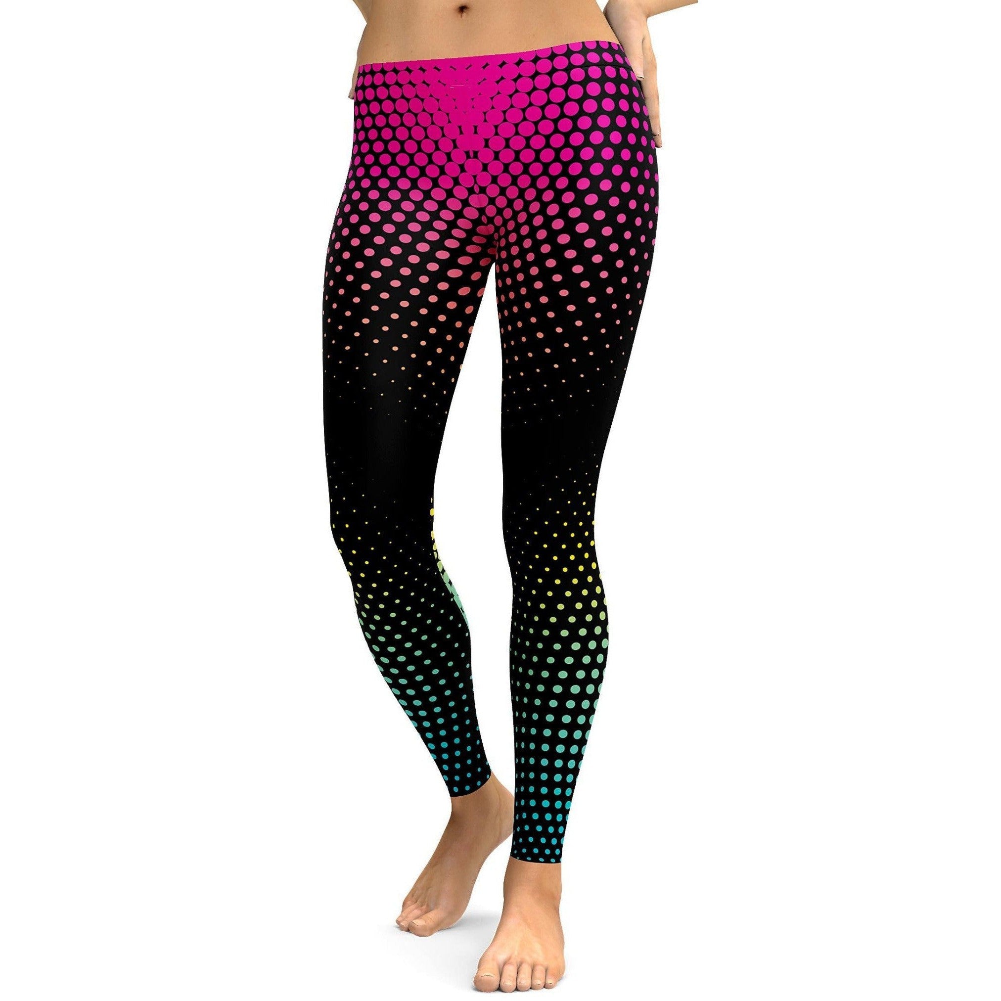 Colorful Halftone Leggings