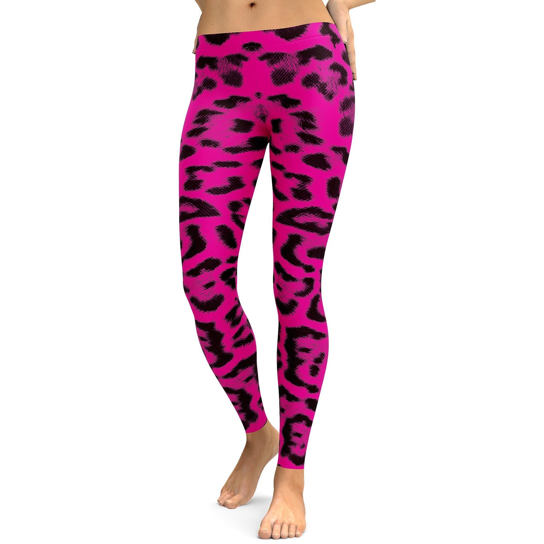 Pink Leopard Skin Leggings 9510