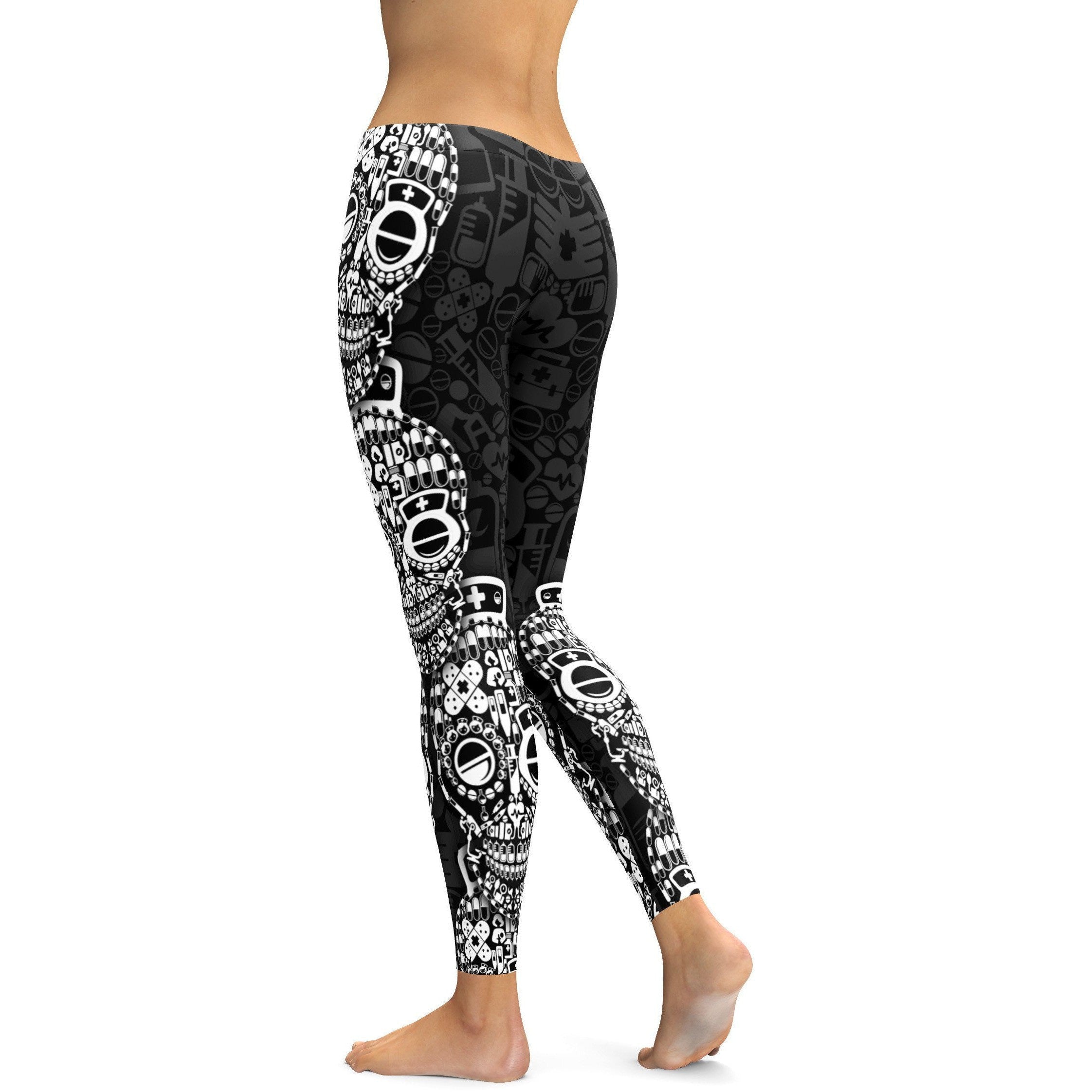 Nurse Skull Leggings