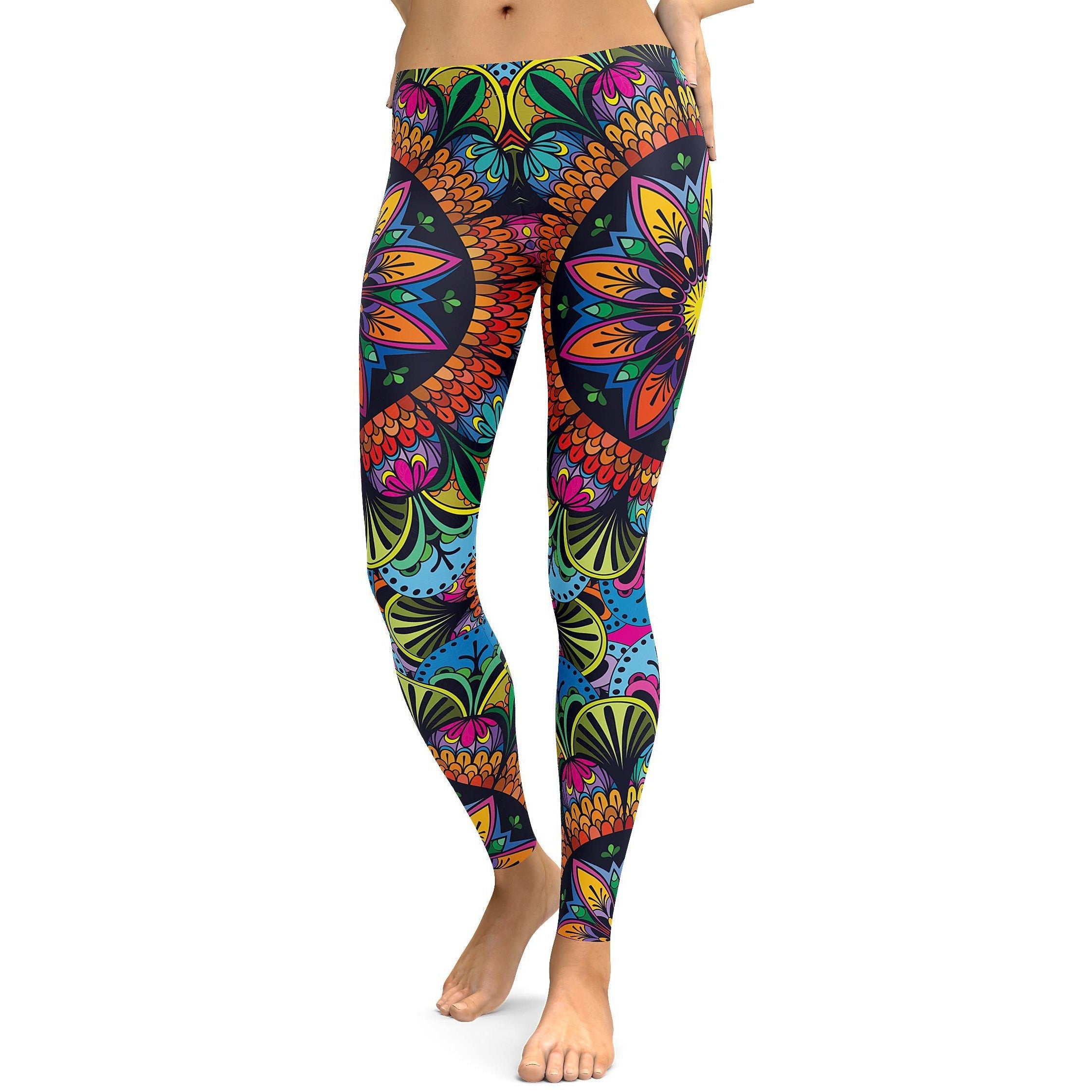 Colorful Mandala Leggings - Fun Leggings