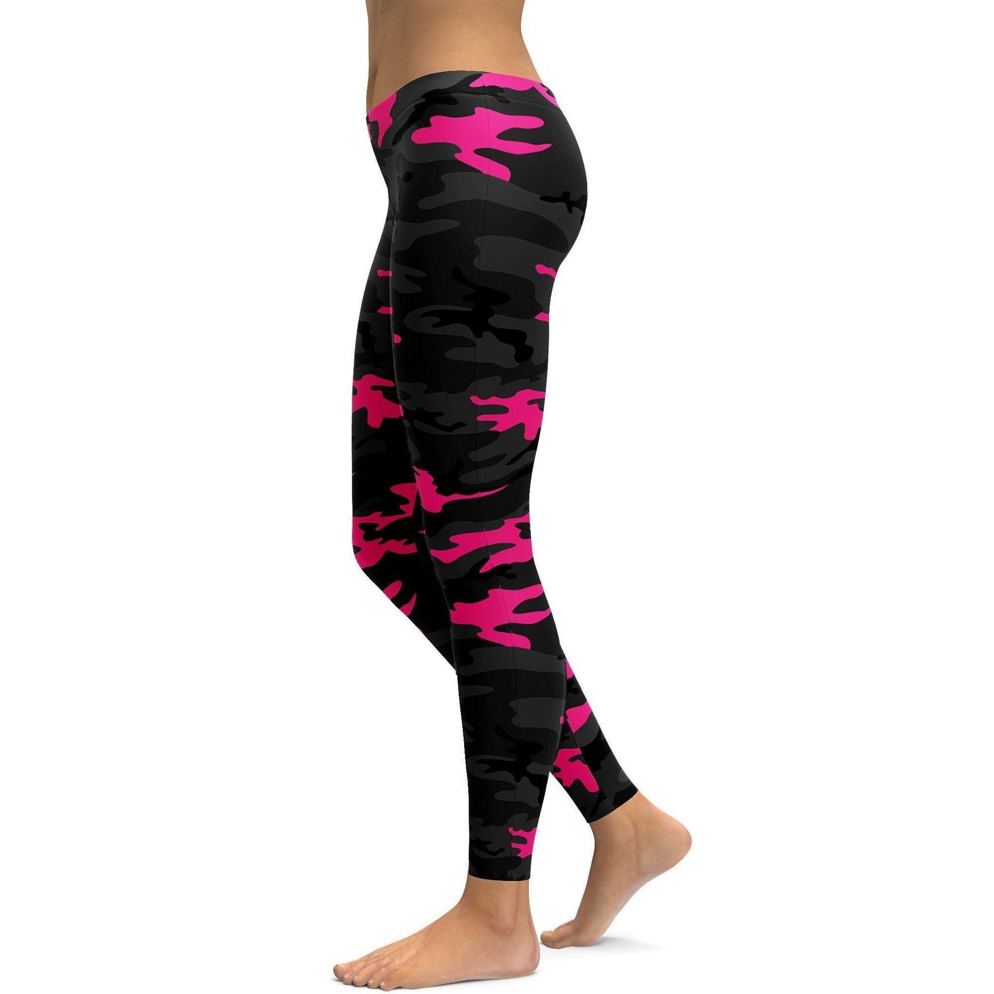 pink camo yoga pants
